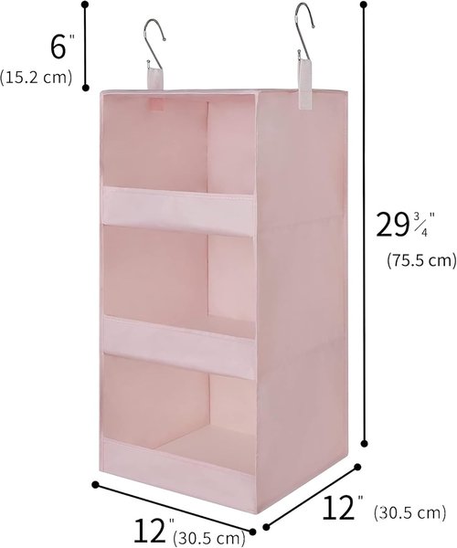 Granny Says Cube Storage Bins - 6-Pack with Hanging Organizer for Efficient Space Saving