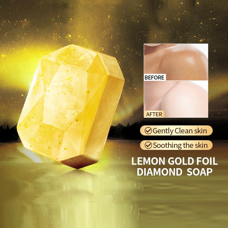Lemon Essential Oil Handmade Soap Moisturizing Body Bath Bar