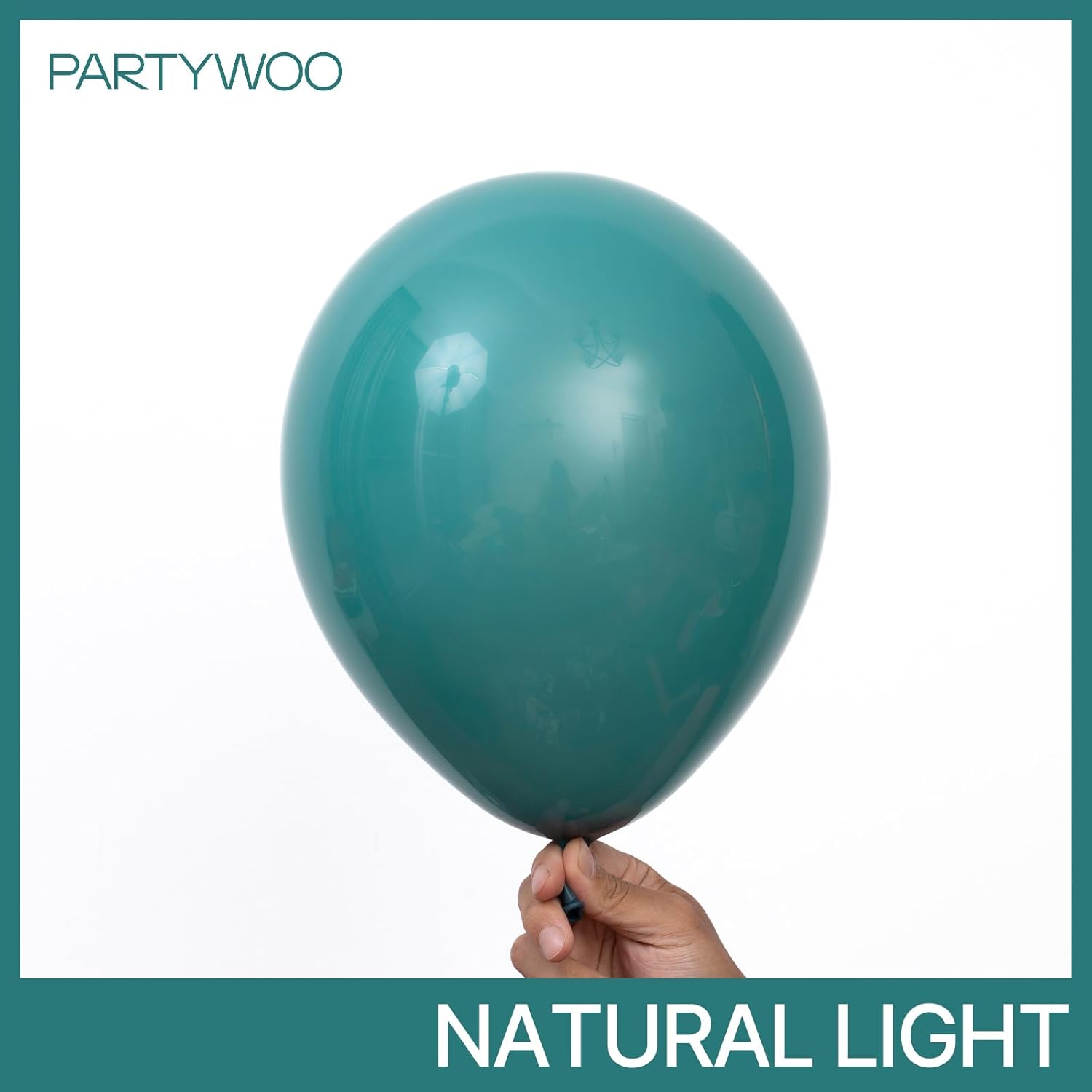 PartyWoo Slate Blue Balloons - 100 Pcs Assorted Sizes for Graduation, Baby Shower & Birthday Decor | Dusty Blue & Dark Teal