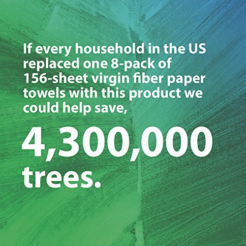 Seventh Generation 100% Recycled Paper Towels, 2-Ply, 8 Count (Pack of 4)