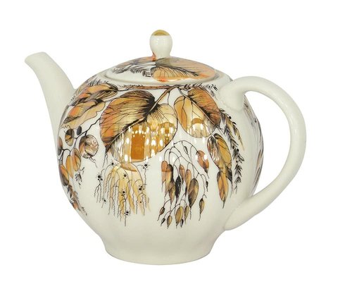 Lomonosov Porcelain Teapot Tulip My Garden 3-Cup 20 oz/600 ml