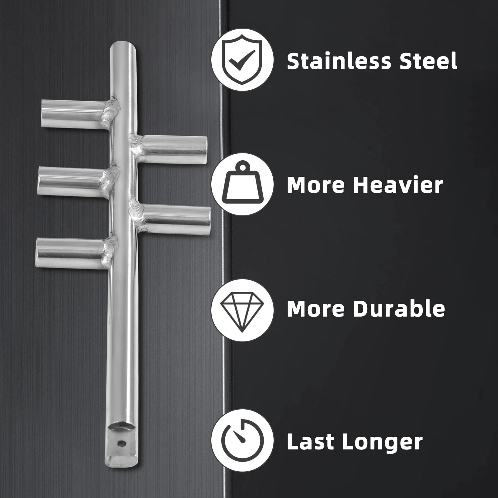 Aibabcue 891059 Stainless Steel Agitator for US Stove American Harvest 6039, 6041, 6041I, 6037, 6033, 6041TP, 6041HF Pellet Stoves, Agitator Rod Replacement for Ashley APC1406