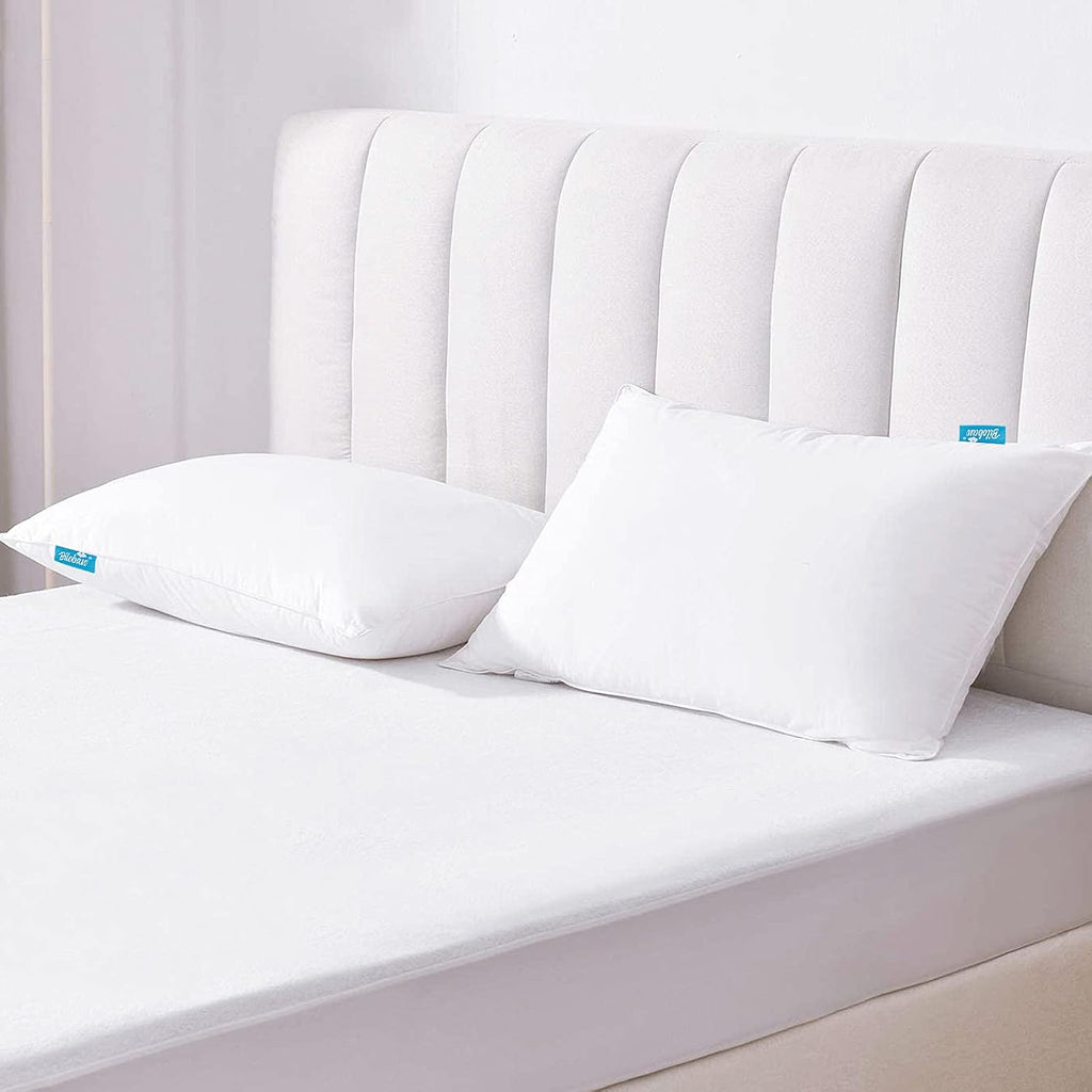 Skiennix Pillow Protector - 100% Waterproof & Noiseless Zipper Cover | Standard Size 20 x 26 Inches, 2 Pack