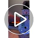 42-Inch Green Snowman Christmas Collapsible Decor Lighted Outdoor Indoor Garden