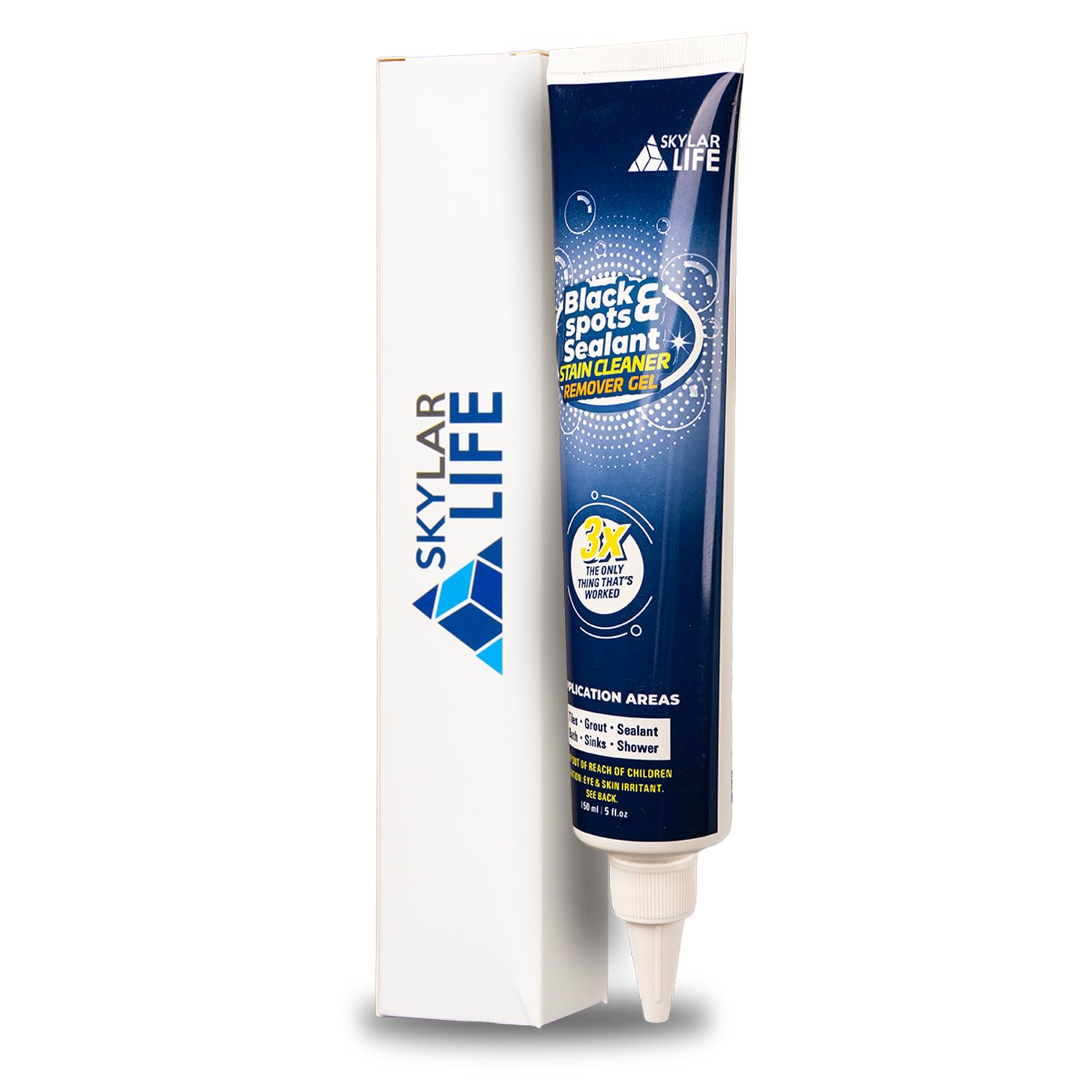 Skylarlife Rubber Stain Whitener Gel - Effective Sealant for Silicone Caulk in Bathroom & Kitchen