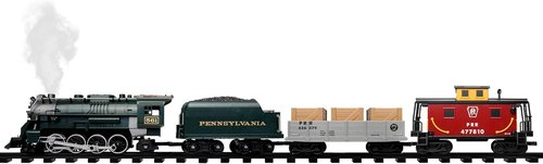 Lionel Pennsylvania Flyer Battery-Powered Train Set - Bluetooth Control, Water Vapor Smoke & Lights | 2-Rail Track for Kids 4+