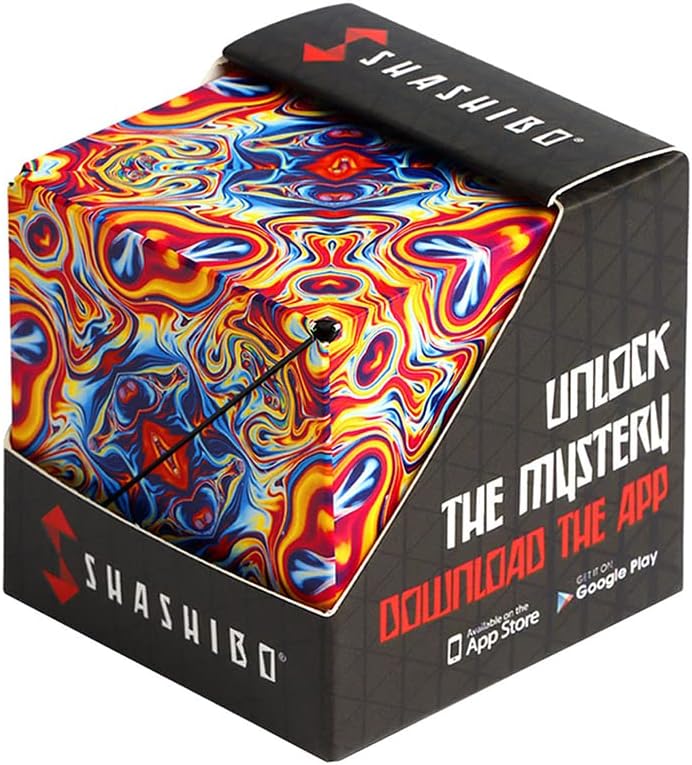 Shashibo Shape Shifting Box - Award-Winning STEM Fidget Toy with Ultra-Strong Magnets | Transforms Into 100+ Shapes - Perfect Sensory Gift for All Ages (Spaced Out)