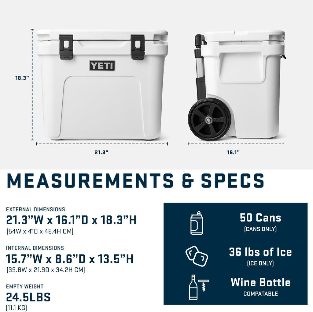 YETI Roadie 32 Cooler - Durable Wheeled Design for Easy Transport | Ideal for Outdoor Adventures