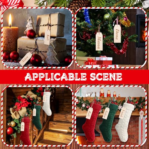 Christmas Stocking Bulk Set 18 Inch with Variations Burgundy Green Ivory