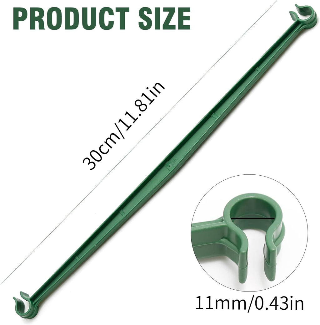 Skiennix 100PCS Tomato Cage Stake Arms - 11.8 Inches Expandable Trellis Connectors for Climbing Plants