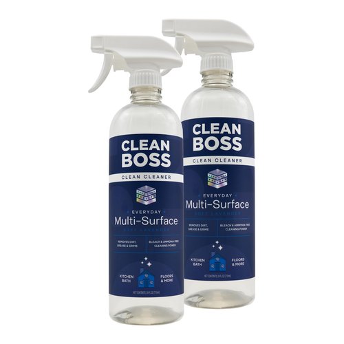 CleanBoss Everyday Multi-Surface Cleaner, Plant-Powered, For Kitchen, Bath, Floors (2)