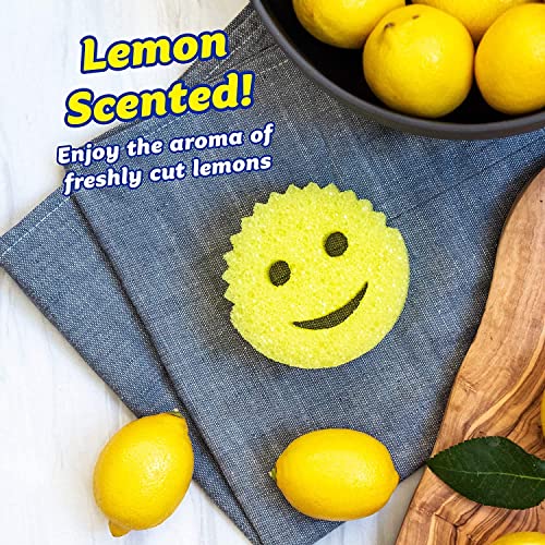 Scrub Daddy Lemon Fresh Scent Sponge - Scratch-Free Dish Cleaner