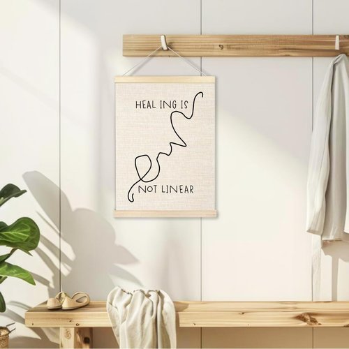 Ecezatik Healing Poster Hanger Frame - Mental Health Wall Decor for Therapy Offices | 12x16 Inches