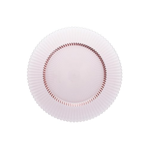 Fortessa Archie Glass, 12.8" Charger Plate (Set of 4), Pink