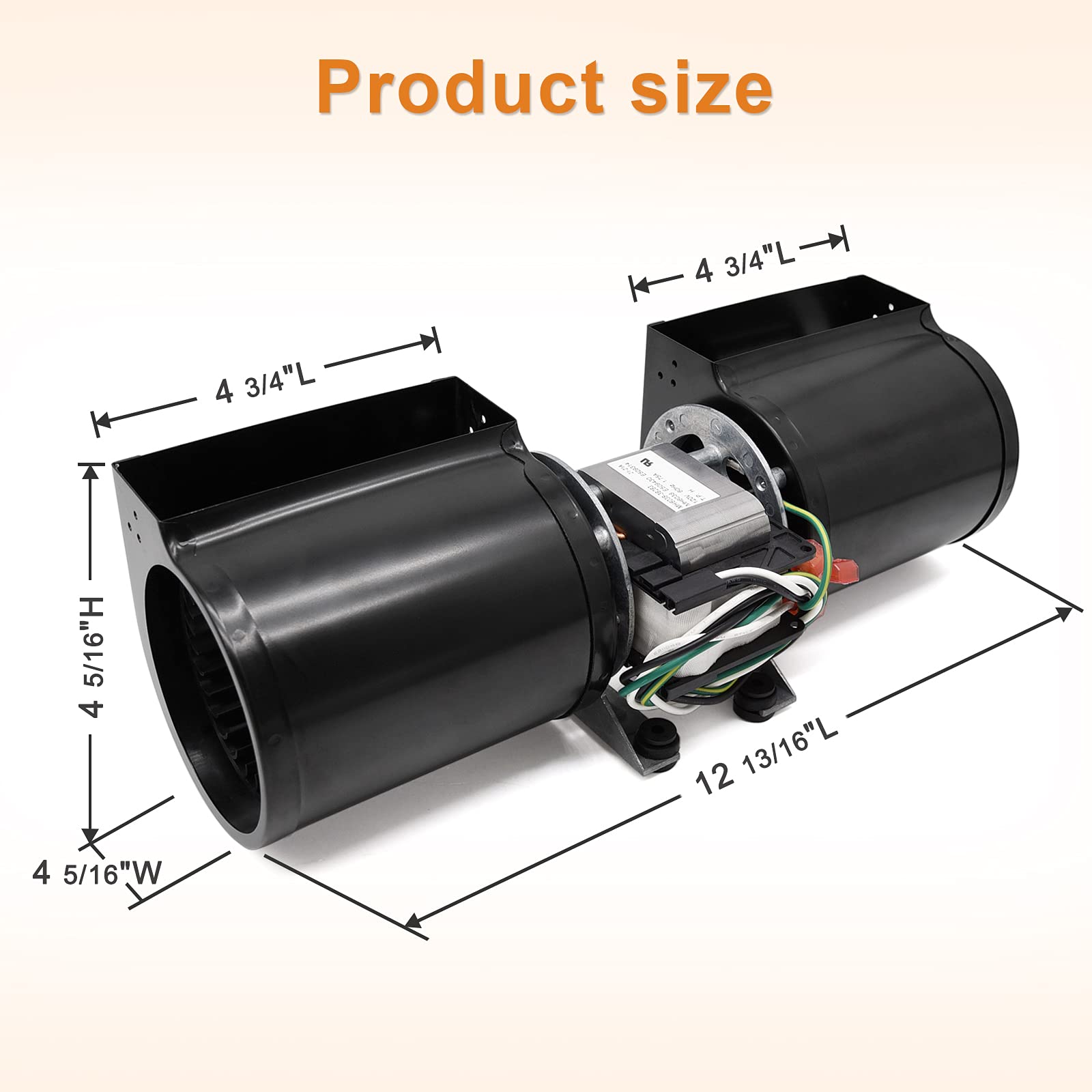 Adviace GFK-160 GFK-160A Fireplace Blower Fan Kit for Heat-N-Glo, Heat and Glow, Heat&Glo, Hearth and Home, Superior, Quadra-Fire Fireplaces, FAB-1600 FAB-1100 HB-RB168 1601881 950-3315 Blower Kit