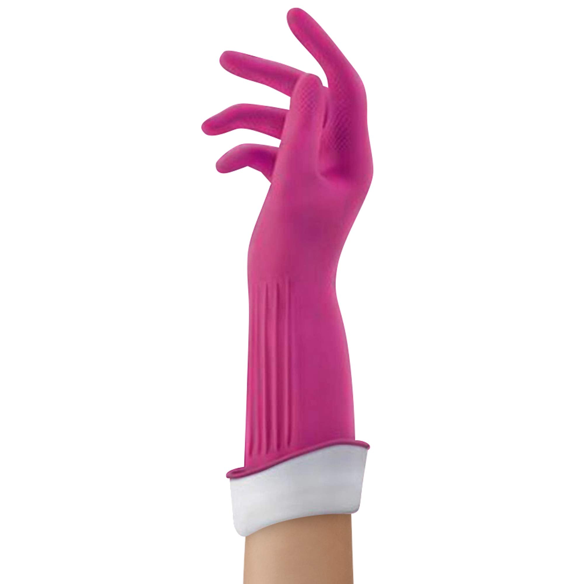 O-Cedar Playtex Gloves Living Reuseable Rubber Cleaning Gloves, Premium Protection, Size - Medium (1 Pair) - 4 Pack