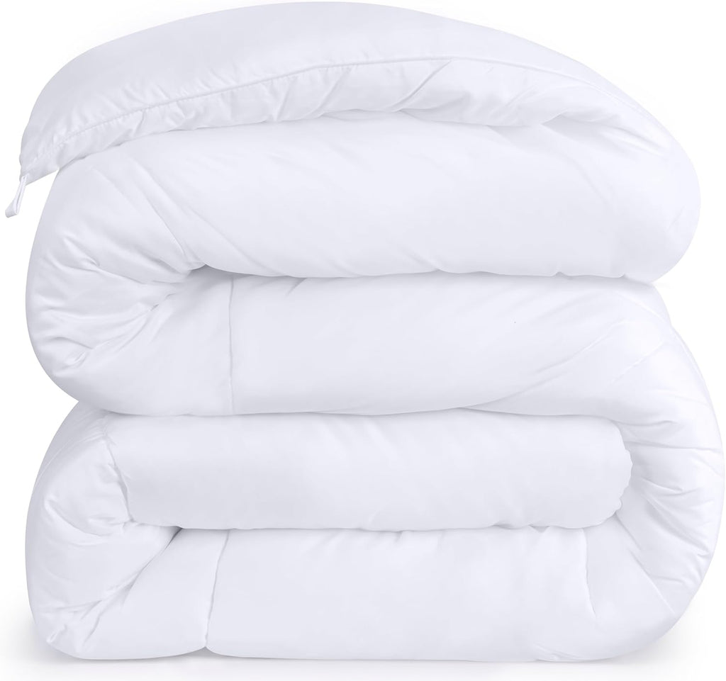 Utopia Bedding Queen Size Comforter - All Season Down Alternative Duvet Insert, Machine Washable (White)