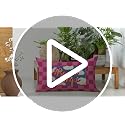 Funny Movie Quote Decorative Throw Pillow Cover 12x20 - Pink Plaid