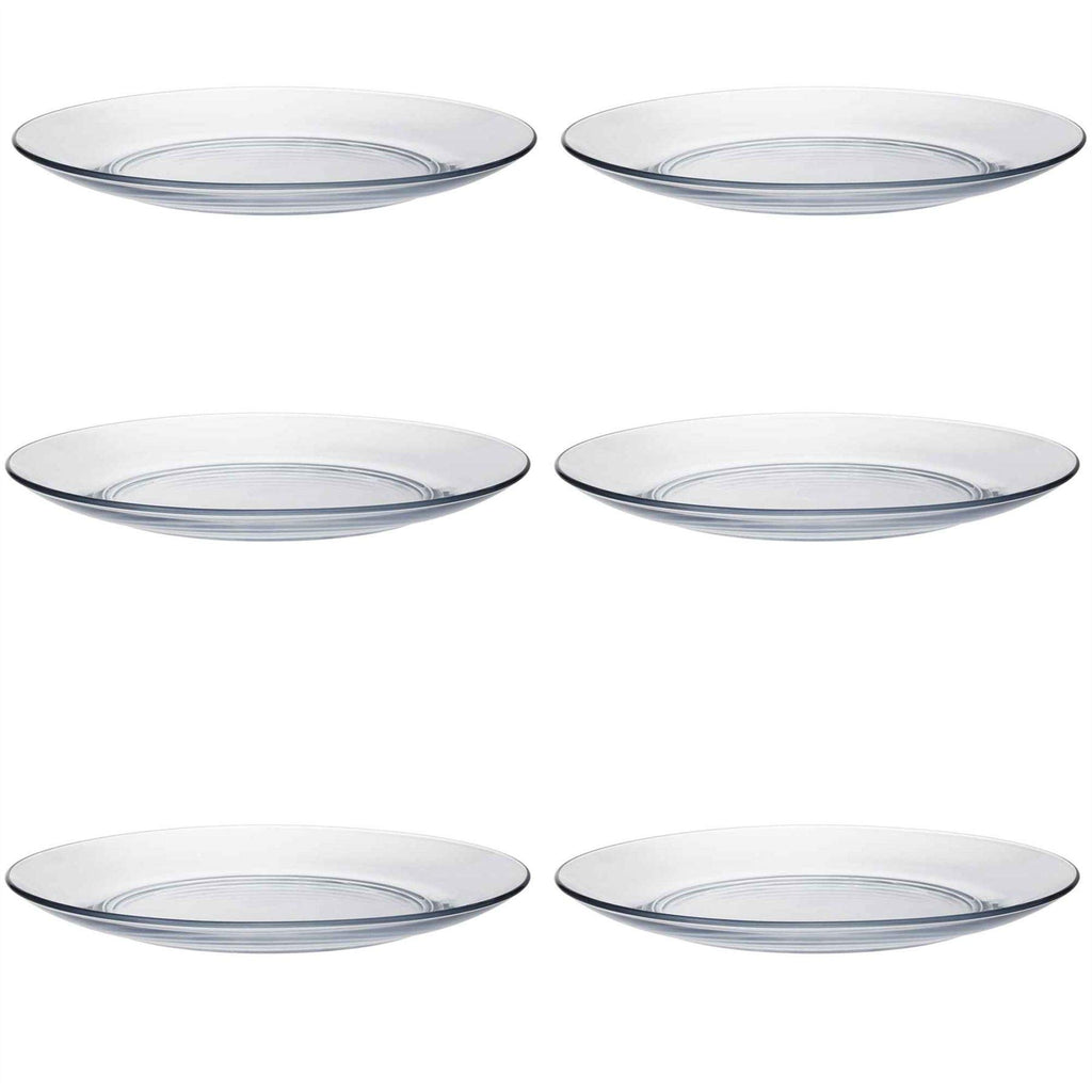 Duralex Lys Clear Glass 11 Inch Dinner Plate, Set Of 6