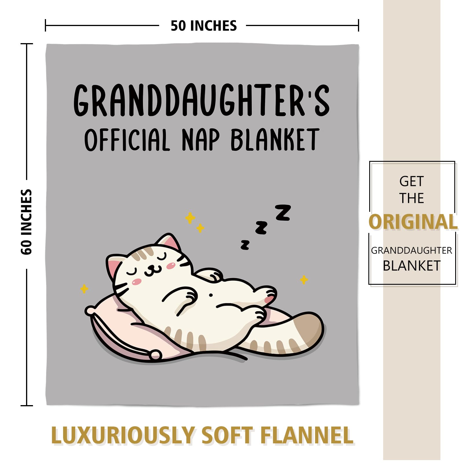 SteadStyle Granddaughter Gifts from Grandma Grandpa, Mothers Day Blanket Gifts for Granddaughter, Idea Granddaughters Birthday Gift, Present Ideas for Graduation, Wedding, Mothers Day, Christmas
