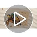 Sea Turtle Gift for Women, Mom & Daughter Christmas Ornament with Card
