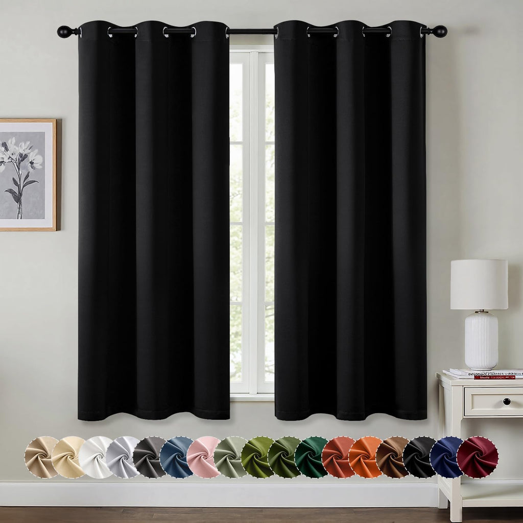 MIULEE Blackout Curtains - Thermal Insulated Room Darkening Drapes | 40 x 50 Inches, 2 Panels for Living Room & Bedroom
