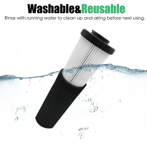 Vacuum Filter for Dirt Devil F112 Endura Replacement, Replaces AD47936, compatible with Odor Trapping Dirt Devil Filter F112 UD20120NC/UD70161/UD70167/UD70181/UD70187/UD70171-2 Pack