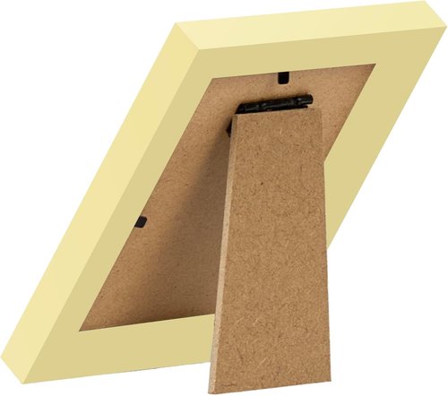 JCJMY 3x4 Picture Frame - Gold Wall & Tabletop Display | Shatter-Resistant Plexiglass, Versatile Mounting Options