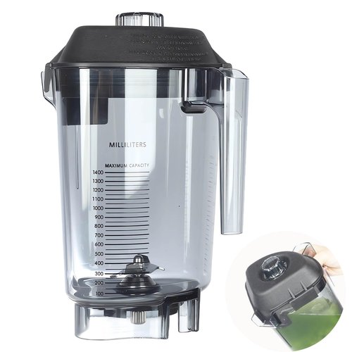 48oz Blender Pitcher Replacement for VM0100A 15978 16016 36019 VM0145 Commercial BarBoss Advance Drink Machine Blender Container Cup Jar Jug Parts, 3-Yr Warranty