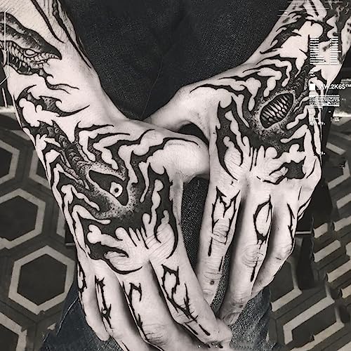 JIANG Small Temporary Finger Tattoos Waterproof Realistic Fake Tattoos