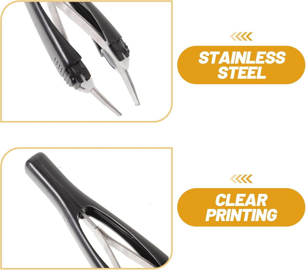 Skiennix Automatic Eyebrow Tweezers Set - Professional Retractable Design for Effortless Hair Removal