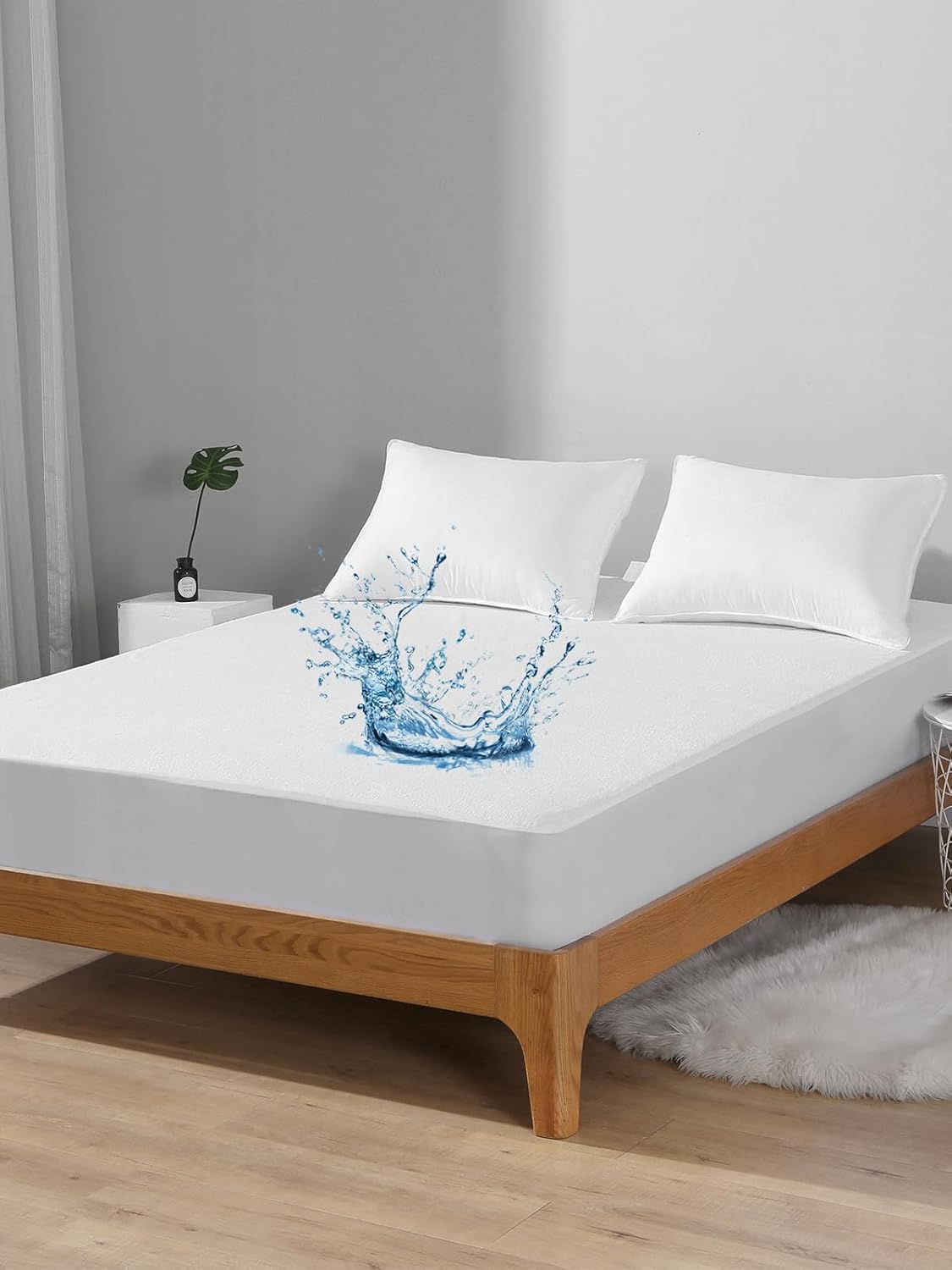 Bedecor Twin Waterproof Mattress Protector - Noiseless Cotton Terry Cover | Breathable Fitted Design for Kids, Fits 9-18 Inch Depth