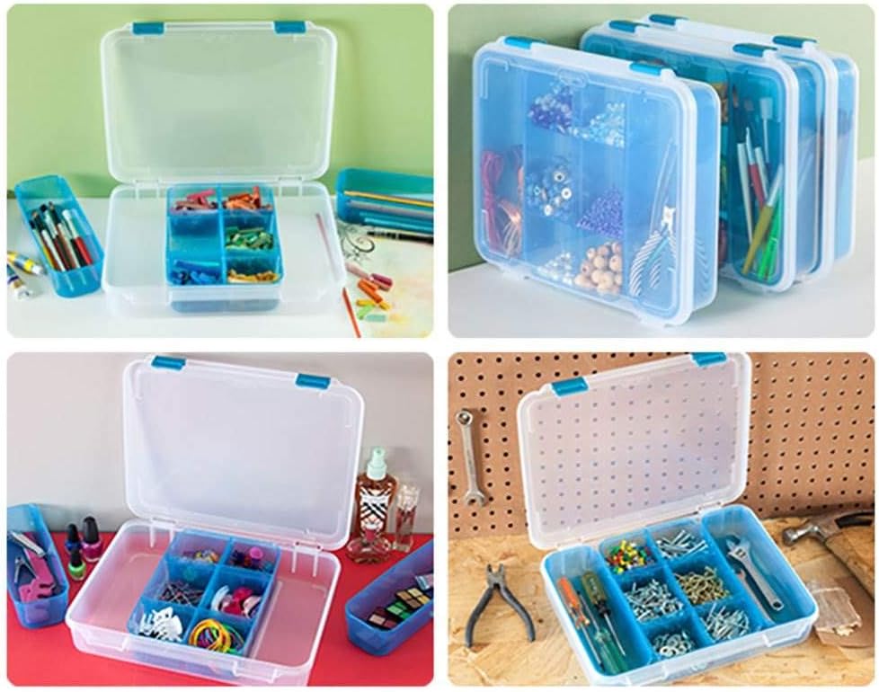 Sterilite Divided Case - Versatile Storage Solution for Organizing Crafts & Supplies | Multicolor