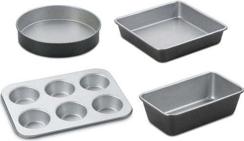 Cuisinart Chef's Classic Nonstick Bakeware Set - 4-Piece Silver & Black Essentials