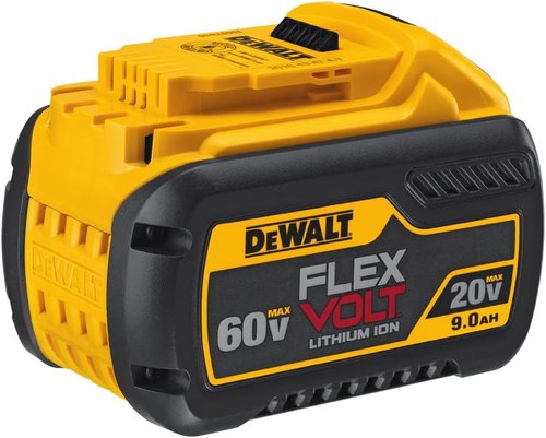 DEWALT 60V MAX* FLEXVOLT Lithium Battery - 9Ah Capacity with Charger Included