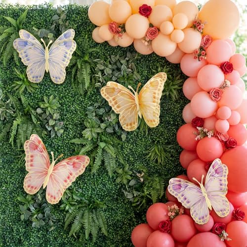 BESARME 12 Pcs Large 3D Butterfly Decorations - 9.8x7.1 in