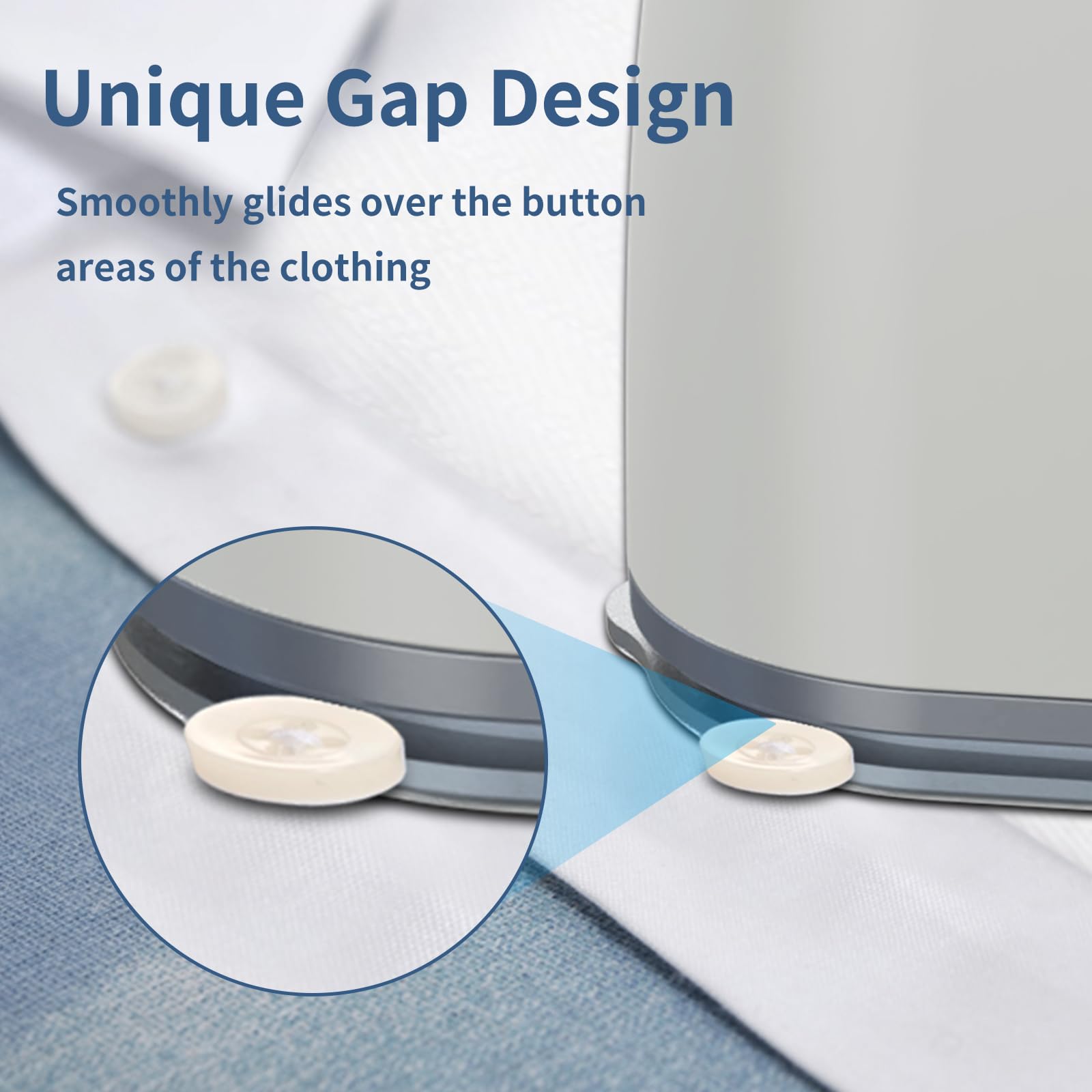 Portable Travel Steamer Iron for Clothes: Mini Handheld Garment Steam Ironing Machine for Clothing - Professional Small Size Hand Held Traveling Fabric Steamers for Wrinkle on Dress Shirt (Gray)