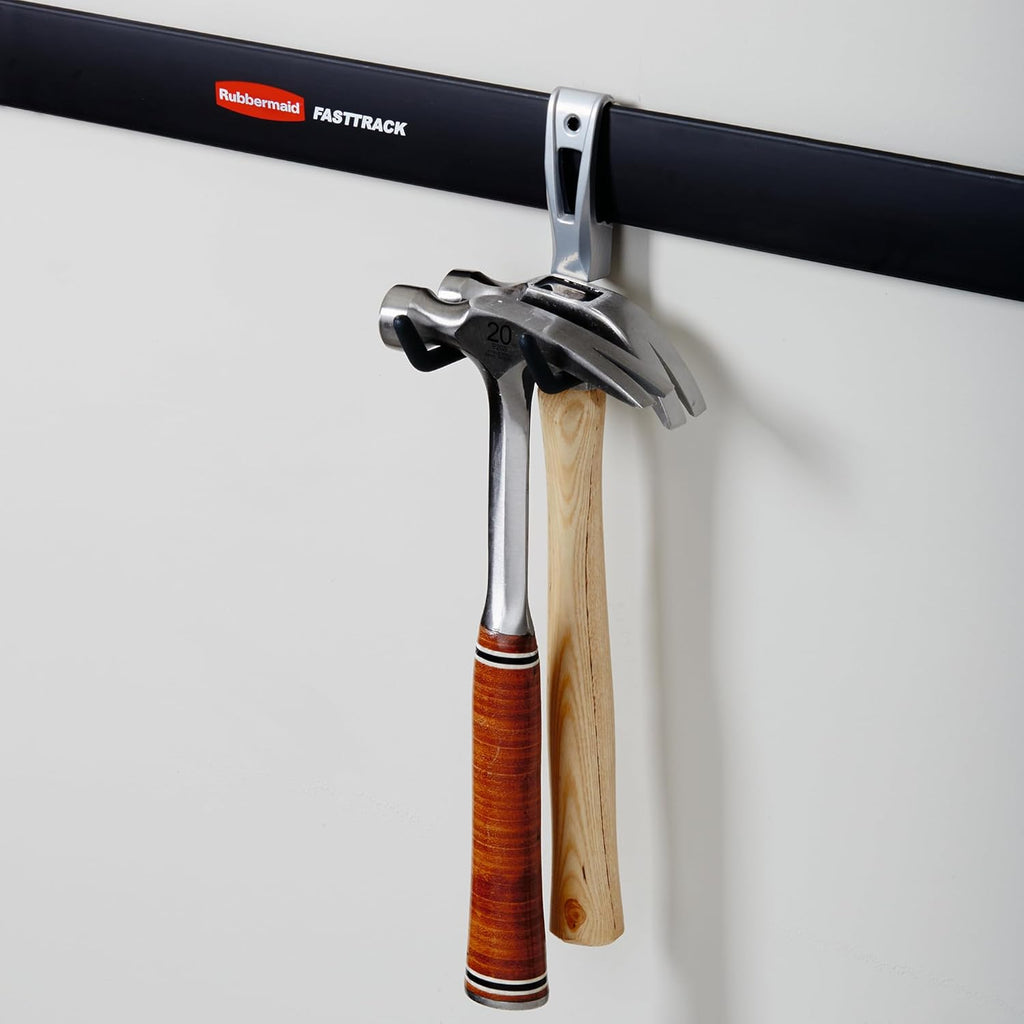 Rubbermaid Wall Mounted Utility Hook - Durable Rope & Hose Storage Solution | 2 Pack