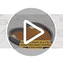 Heart Shaped Cake Pans Set of 2 - 8 Inch Nonstick Silicone Molds