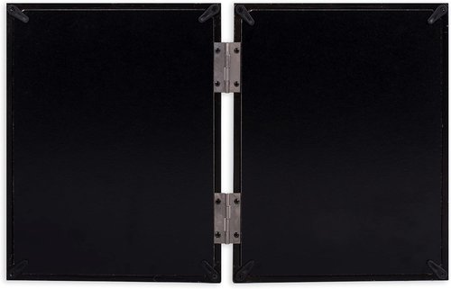 Cottage Garden Black Woodgrain Double Tabletop Photo Frame - Holds Two 5x7 Photos