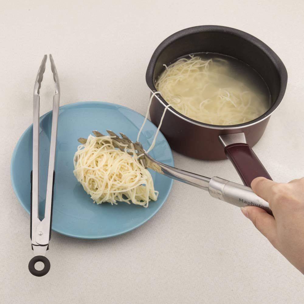 Skiennix 11-Piece Stainless Steel Cooking Utensil Set - Nonstick Kitchen Gadgets & Spatula