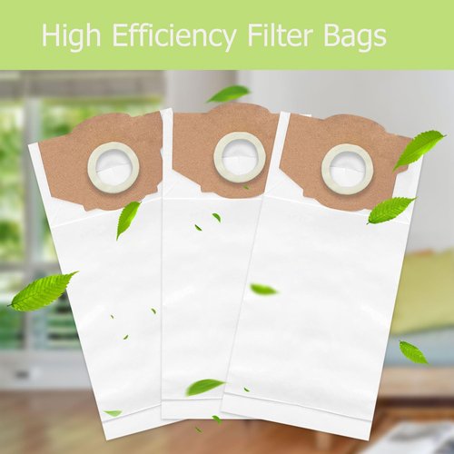 Tomkity 10 Packs Replacement Vacuum Bags Compatible with Eureka RR, Part#61115 Boss Smart Vac 4800 Series