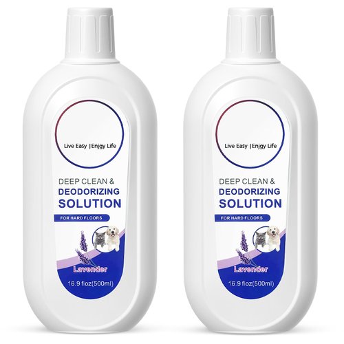 VILLAPOOL 2 Pack Floor Cleaning Solution for Tineco, Lavender Scent, Deep Cleans Multiple Hard Floors for iFLOOR Series, FLOOR ONE S3 / S5 / S6 / S7 / S9 Artist Series Wet Dry Vacuum (33.8 OZ)