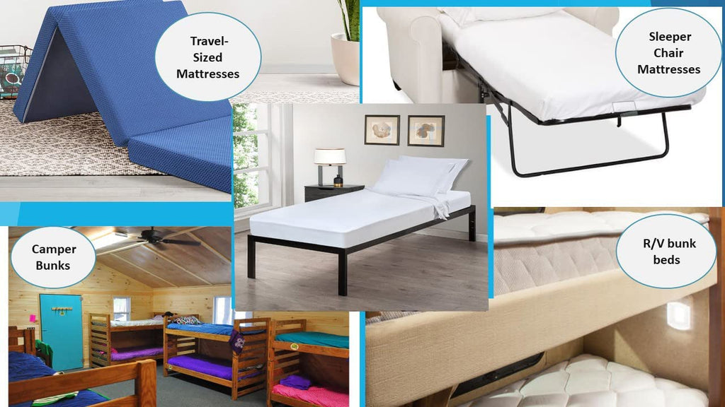 Gilbins Cot Size 30" x 75"x8 Sheet Set 4 Piece Fitted Flat 2 Pillowcases, Made of Cotton, Perfect for Camp Bunk Beds/RVs/Guest Beds Blue