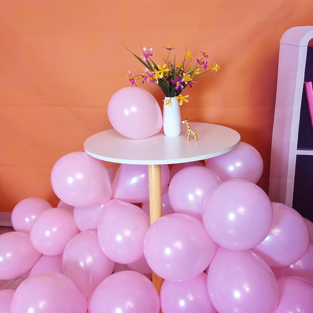 Pink Balloons | 110 Pcs Mini 5-Inch Thick Latex Balloons for Birthday & Baby Shower Decor