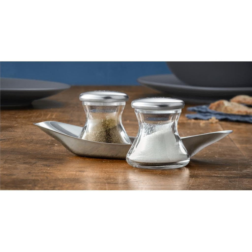 WMF 660079990 Wagenfeld Salt and Pepper Shaker Set
