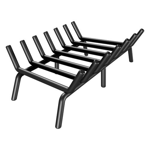 SUZLON Fireplace Grate 27 inch 7 Bar Fireplace Log Grate Heavy Duty Solid Steel Indoor Chimney Hearth with 6 Enhanced Stability Legs Kindling Tools Pit Wood Stove Firewood Burning Rack Holder