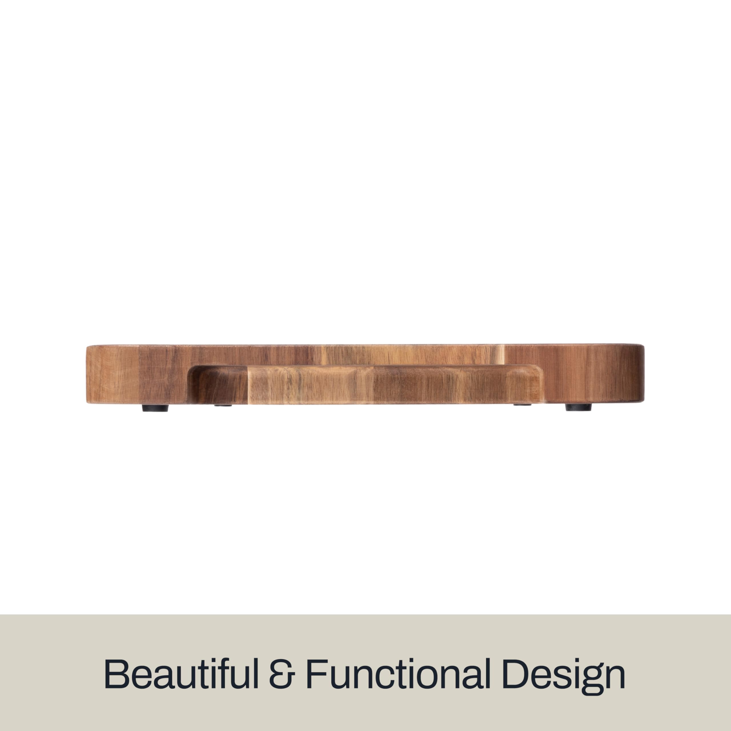All-Clad Kitchen Essentials Acacia Cutting Board w/Juice Groove 19x14 Inches, 1" Thick, Chopping Board for Meat, Cheese, Vegetables, Fruit, Serving Board for Kitchen & Dining Room, Charcuterie, Brown