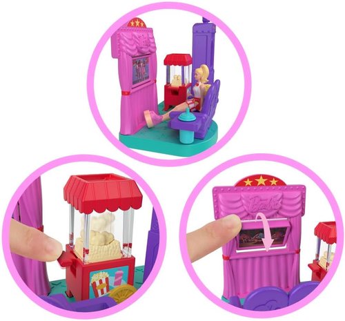 Barbie Mini Doll House Playset - Barbie Land with 1.5-Inch Doll, Furniture & Accessories