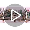 Bronze 4-Pack Christmas Stocking Holders Set - Reindeer Snowflake Snowman Designs